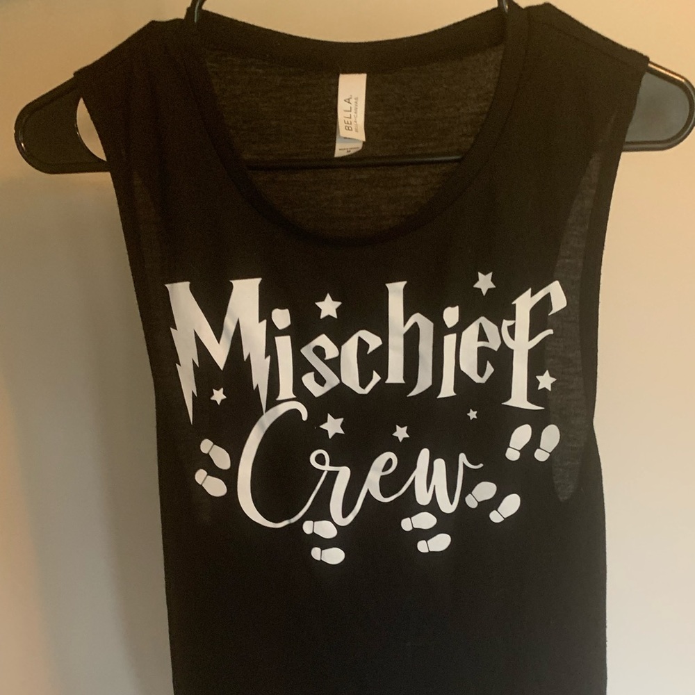 Mischief crew muscle tee bachelorette party shirt